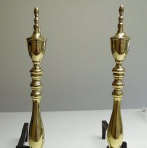 Brass andirons