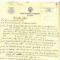 Notes from Court of Appeals of Kentucky