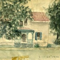 Watercolor Paintiing "Our Home"