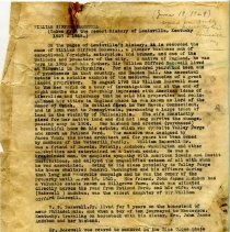 Typed Document about W.G. Bakewell