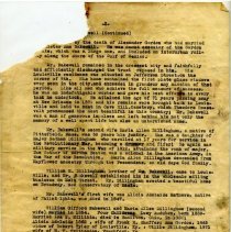 Typed Document about W.G. Bakewell