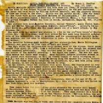 Typed Document by Susan L. Shaffer