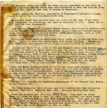 Typed Document by Susan L. Shaffer