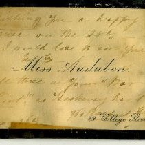 Miss Audubon's Calling Card