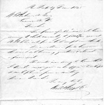 Letter from Hall Bros.