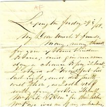 Letter from G. W. Audubon