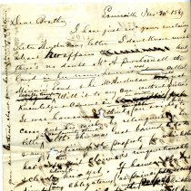 Letter from T.W. Audubon (?)