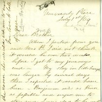 Letter from A. Gordon