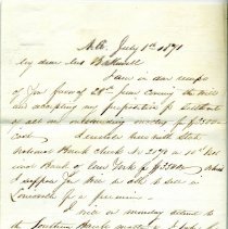 Letter from W. Alex Gordon