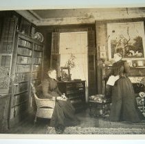 Florence & Maria Audubon in Library