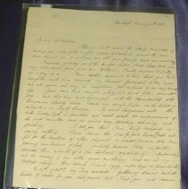 Contemporary transcript of a letter from John James Audubon to William Rathbone, 01/12/1827