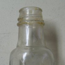 Clear glass H.J. Heinz bottle