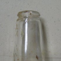 Clear glass bottle