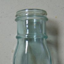 Blue tint glass bottle