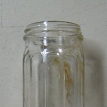 Clear glass bottle