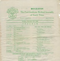 Program "The Post Graduate Medical Assembly of South Texas"