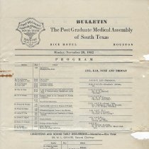 Program "The Post Graduate Medical Assembly of South Texas"