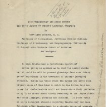 Report on High Tracheotomy and Other Errors, page 1