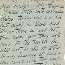 Letter from Alice Jackson to Josephine W. White, left side