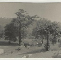 Photograph of cemetery, ca. 1945