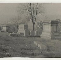 Photograph of cemetery, ca. 1945