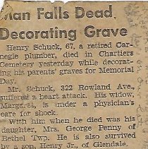 B: Newspaper clipping
