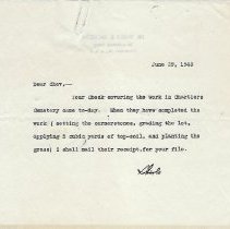 A: Letter from Shirls Jackson to Chevalier Q. Jackson, June 29, 1943