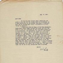 Letter from Shirls Jackson to Chevalier Q. Jackson, May 8, 1942