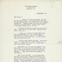 Letter ftom Shirls Jackson to Alice Jackson and Josephine White, 9/5/1944