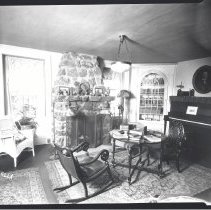 Parlor of house at Sunrise Mill
