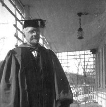 Chevalier Q. Jackson in graduation robe