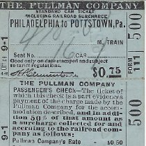 A: Train ticket, front