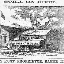 Drawing of Pacific Brewery.