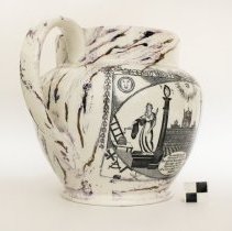 Whiteware Jug with Lustre