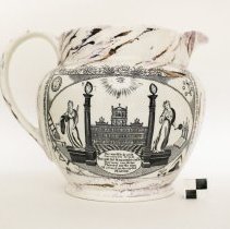 Whiteware Jug with Lustre