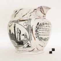 Whiteware Jug with Lustre