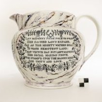 Whiteware Jug with Lustre