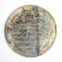 Commonwealth Lodge No. 409 Silver Medal