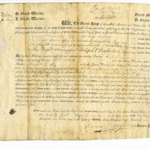 Warrant of Mount Vernon Lodge No. 97