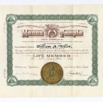 Mecca Temple Membership Certificate