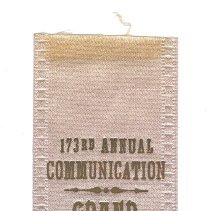 173rd Annual Communication Commemorative Ribbon