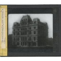 1875 Masonic Temple Lantern Slide
