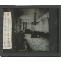 1875 Ionic Room Interior Lantern Slide