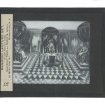 uilding King Solomon's Temple Lantern Slide