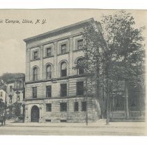 Utica Masonic Temple Postcard