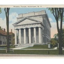 Watertown Masonic Temple Postcard
