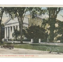 Watertown Masonic Temple Postcard