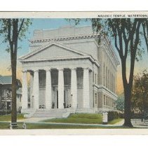 Watertown Masonic Temple Postcard