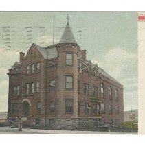 Waterville Masonic Temple Interior Postcard