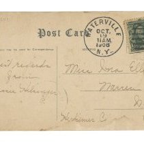 Waterville Masonic Temple Postcard